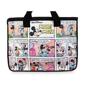 Disney Mickey and Minnie Mouse Comic Strip Tote Bag NWT